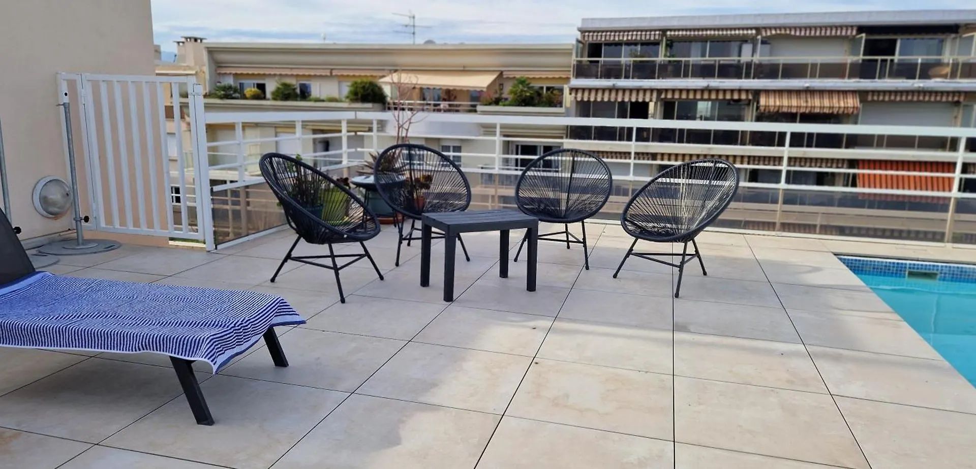 Juan 4 Prs, Clim, 300M Plage, Piscine, Parking Antibes 0*,
